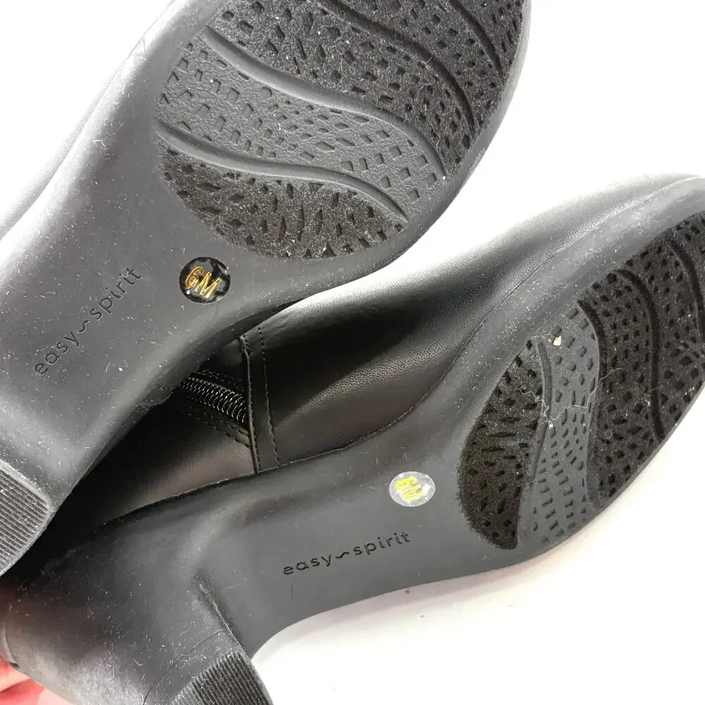 Easy Spirit Caelan Boots 6 Black NWOT Ankle Booties Comfort Heel Dressy